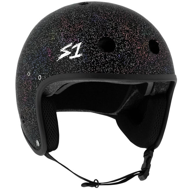 S1 Retro Lifer E-Helmet Black Gloss Glitter