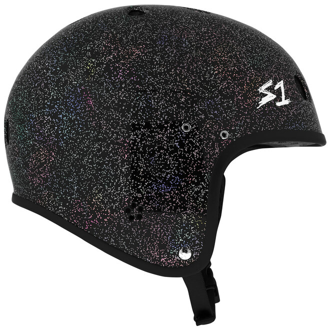 S1 Retro Lifer E-Helmet Black Gloss Glitter