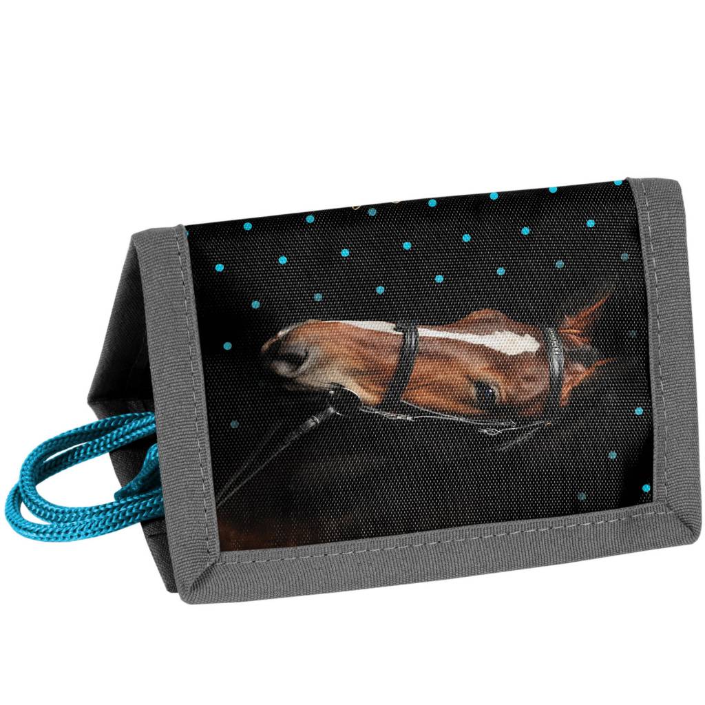 Animal Pictures My beautiful horse - Portemonnee - 12 x 8.5 cm - Zwart