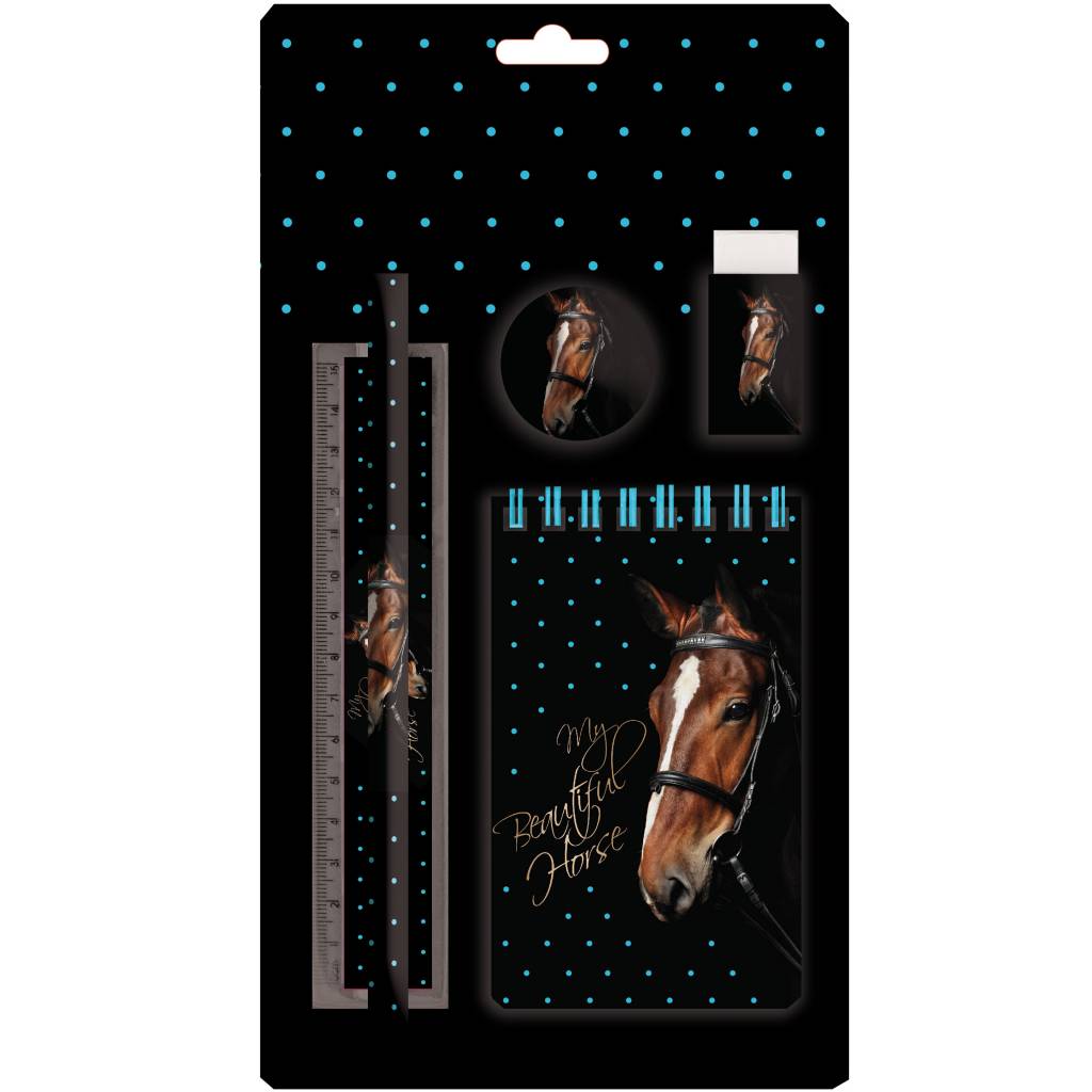 Animal Pictures My beautiful horse - Writing set - 5 pieces - Multi