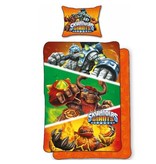 Skylanders Giants - Dekbedovertrek - Eenpersoons - 140 x 200 cm - Oranje