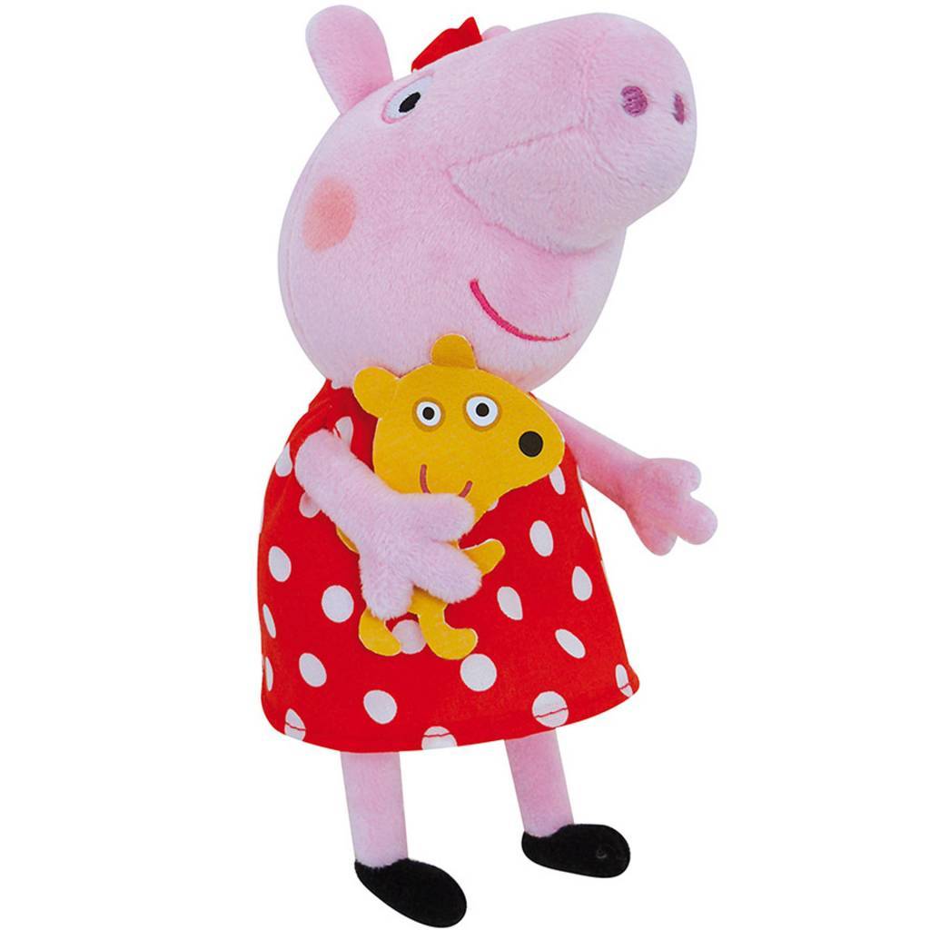 Peppa Pig Polka dot - Knuffel - 20 cm - Multi