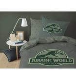 Jurassic World Logo - Dekbedovertrek - Eenpersoons - 140 x 200 cm - Groen