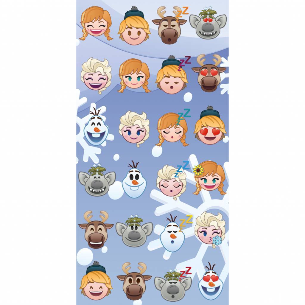 Disney Emoji Frozen famous - Beach towel - 70 x 140 cm - Multi