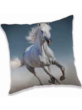 Animal Pictures Throw pillow White Horse 40x40cm