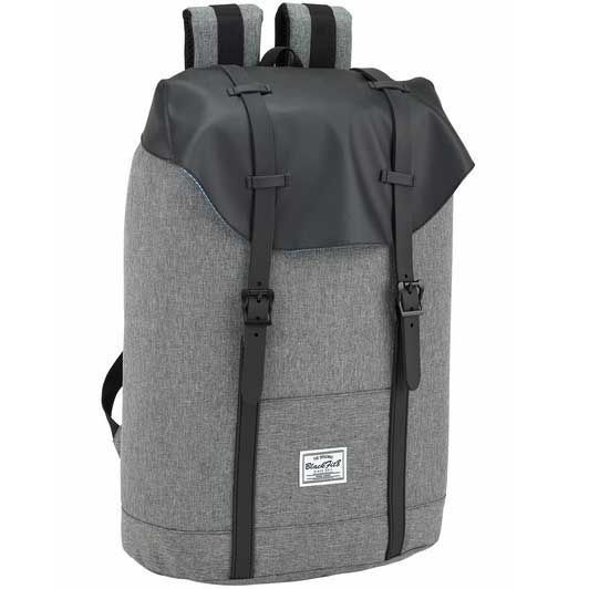 BlackFit8 Black & Gray - Laptop Backpack - 15.6 "42 cm - Multi