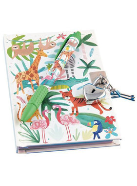 Floss & Rock Jungle diary including lock and scent pen