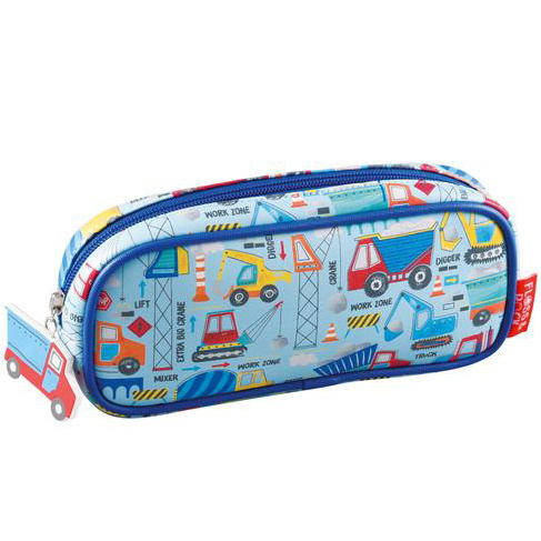 Floss & Rock Construction - Pencil case - 22 x 11 x 4 cm - Blue