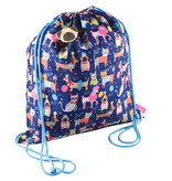 Floss & Rock Huisdieren - Gymbag 40 x 36 cm - Blauw