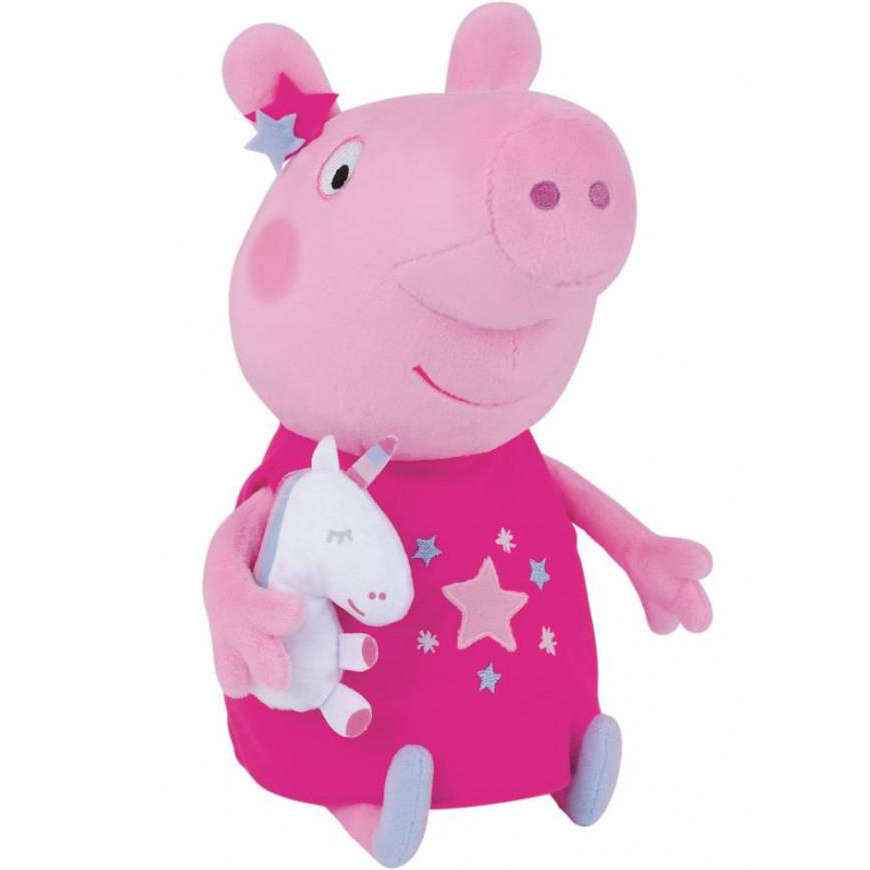 Peppa Pig Unicorn - Knuffel - 25 cm - Multi