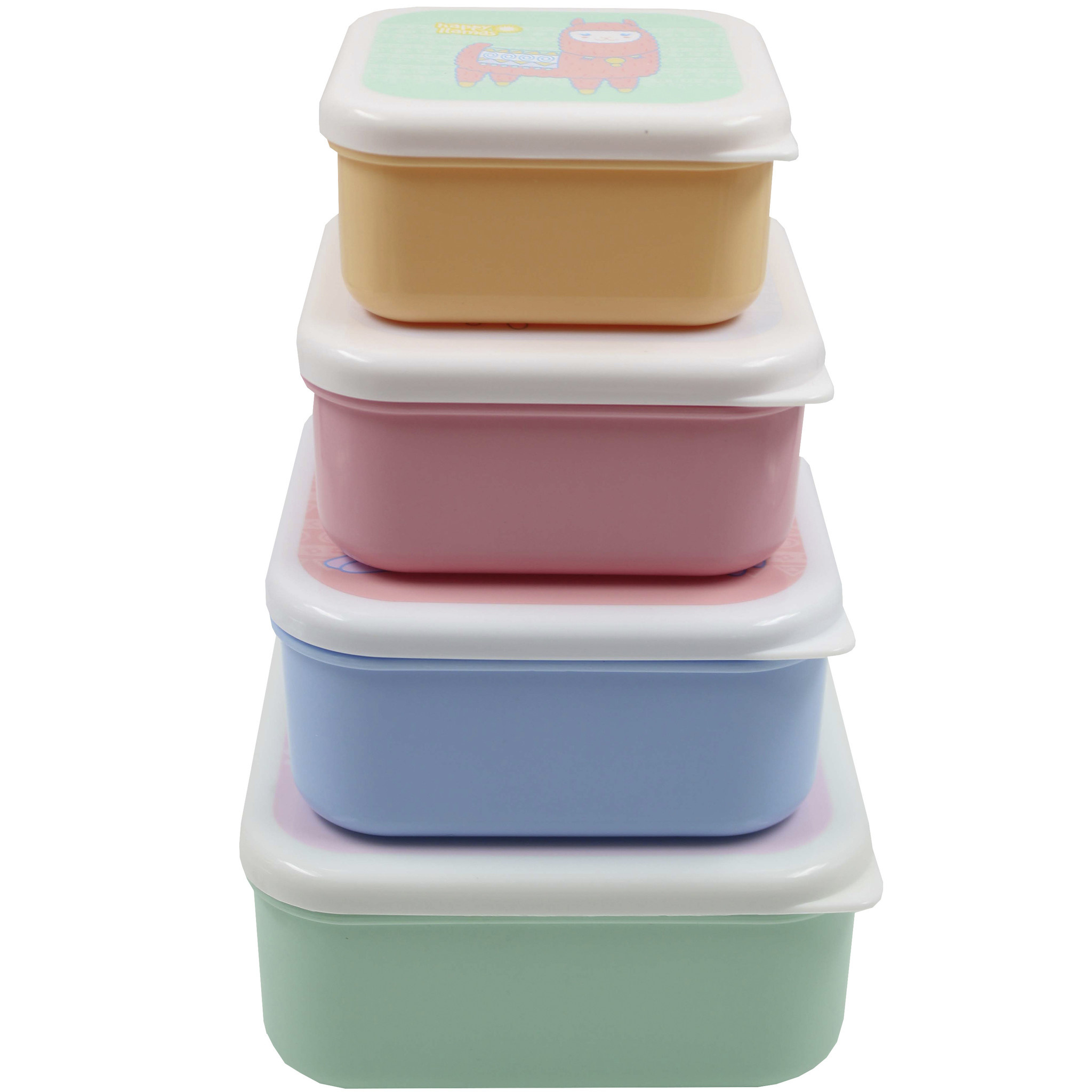 Lama Happy Lama's Lunchbox - set 4 delig - Multi