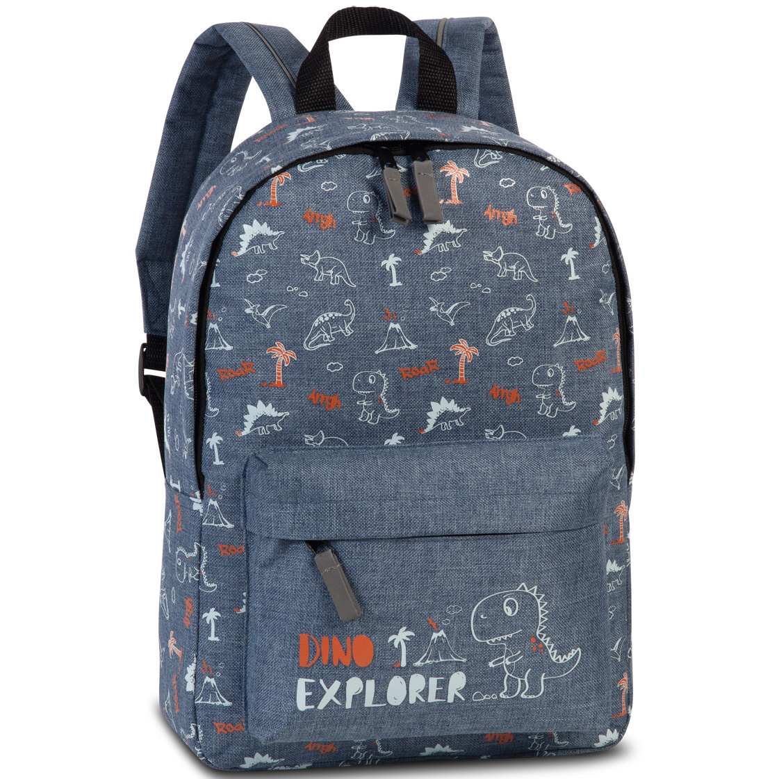 Fabrizio Backpack - Dino Explorer - 36 x 25 x 12 cm - Denim