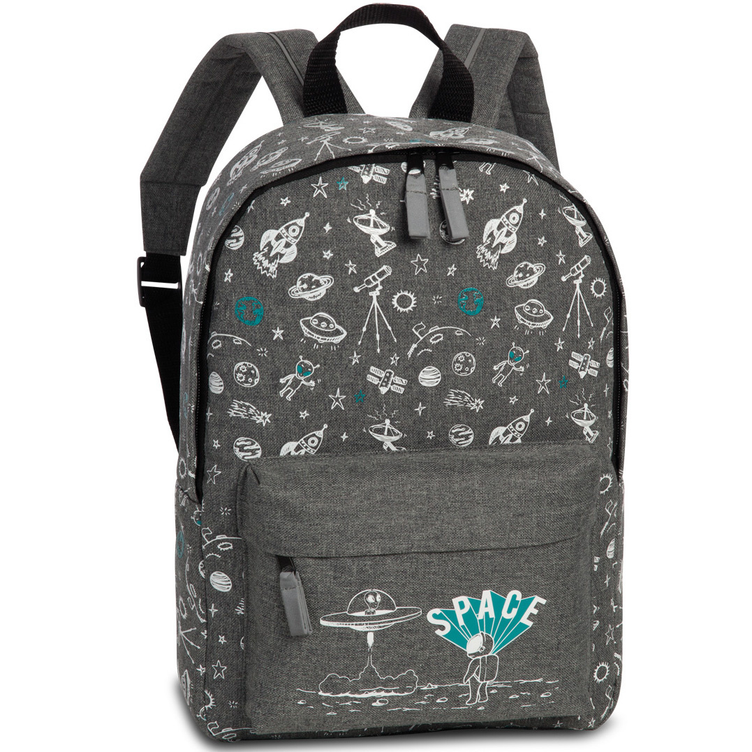 Fabrizio Backpack - Space - 36 x 25 x 12 cm - Gray