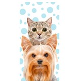 Cat & Dog Beach towel - 140 x 70 cm - Multi