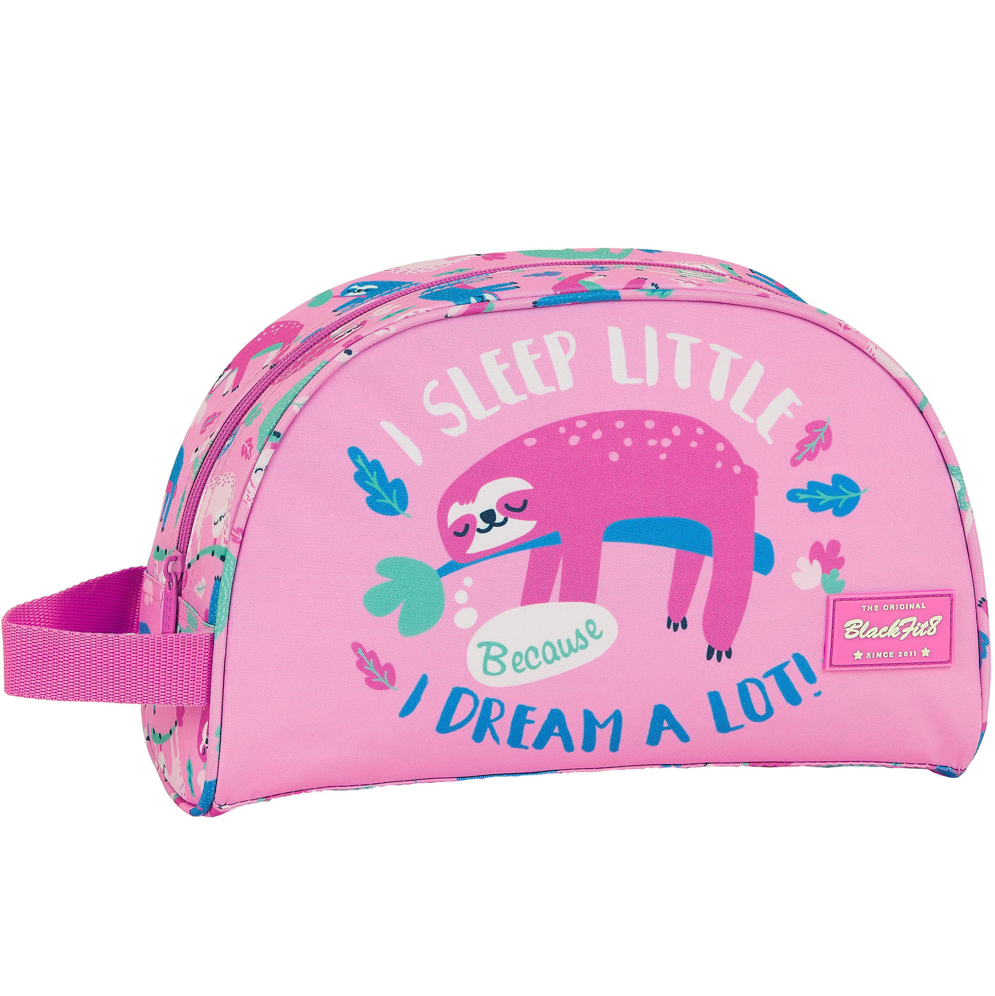 BlackFit8 Luiaard  - Beauty Case - 26 x 16 x 9 cm - Roze