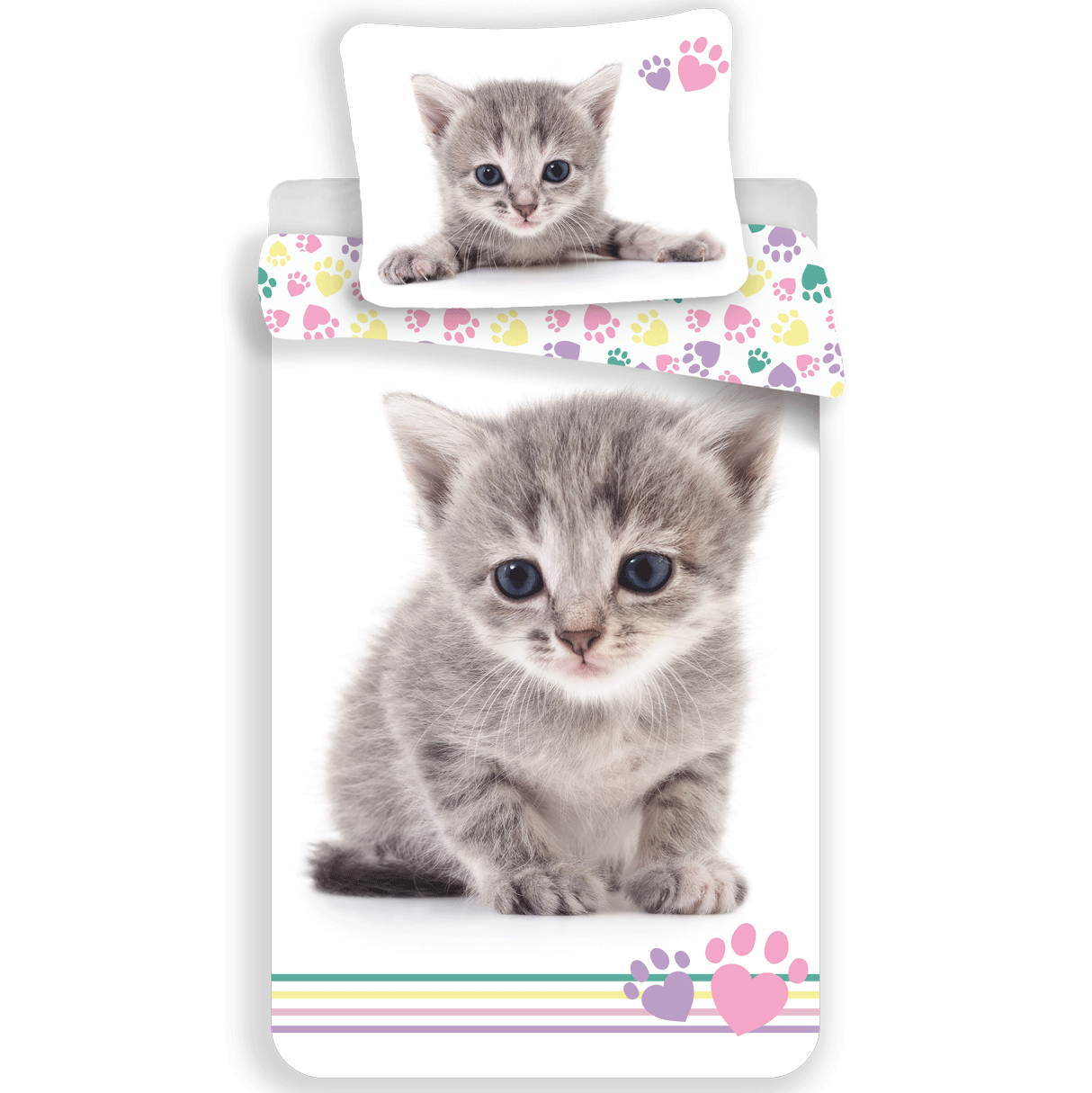 Animal Pictures Kitten Duvet cover - Single - 140 x 200 cm - Cotton