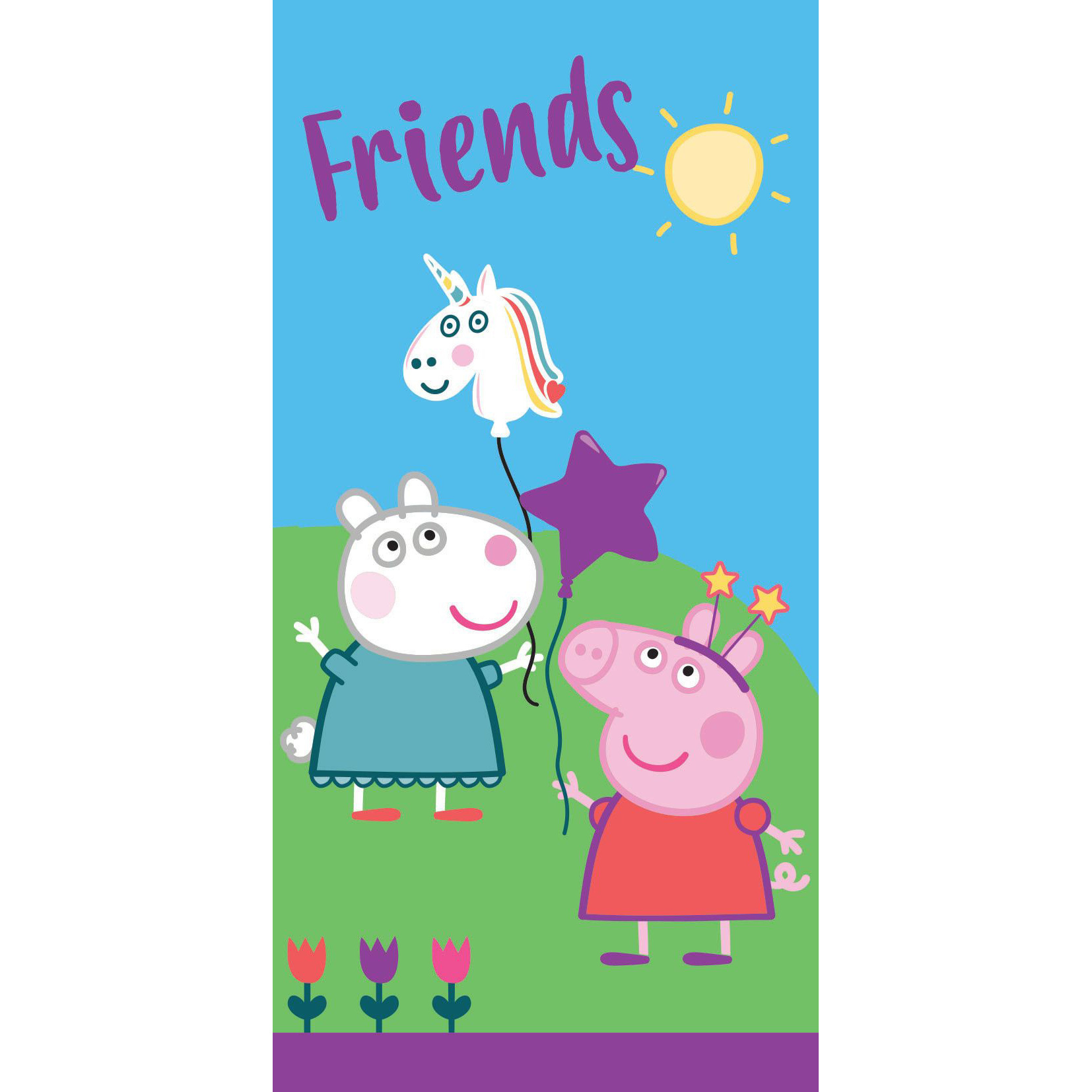 Peppa Pig Strandlaken Unicorn - 70 x 140 cm - Multi