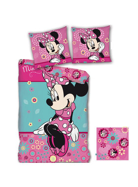 Disney Minnie Mouse Dekbedovertrek flowers 140x200cm + 65x65cm