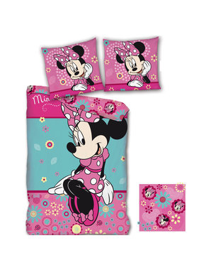 Disney Minnie Mouse Duvet cover flowers 140x200cm + 65x65cm
