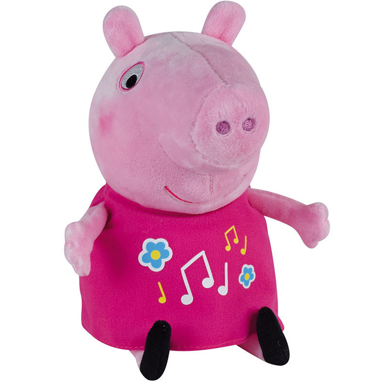 Peppa Pig Knuffel - lichtgevend en met muziek - 25 cm