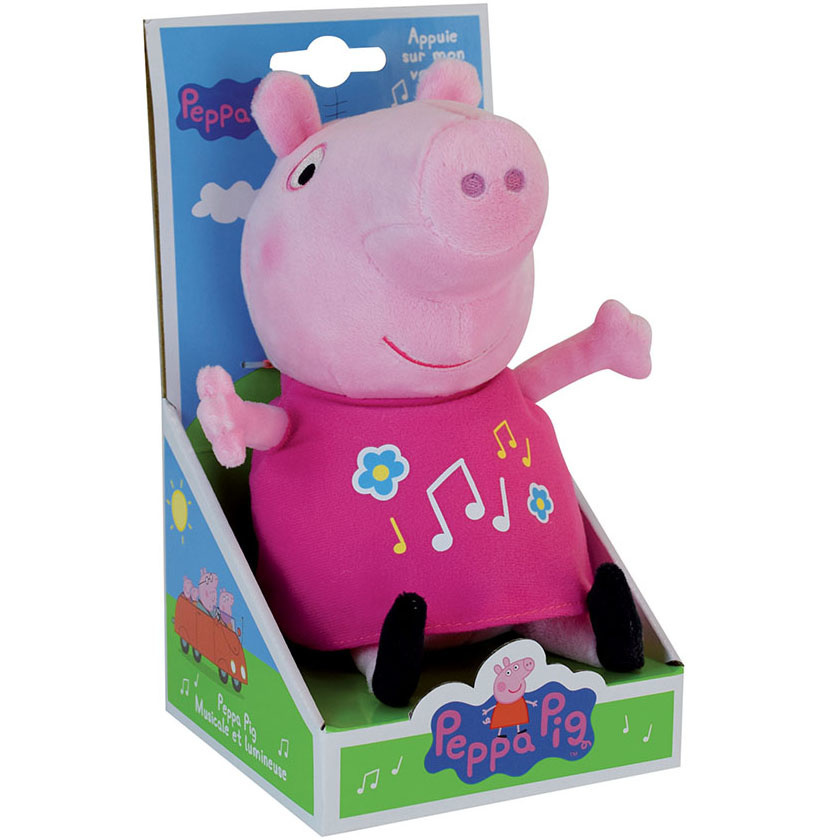 Peppa Pig Hug - luminous and with music - 25 cm