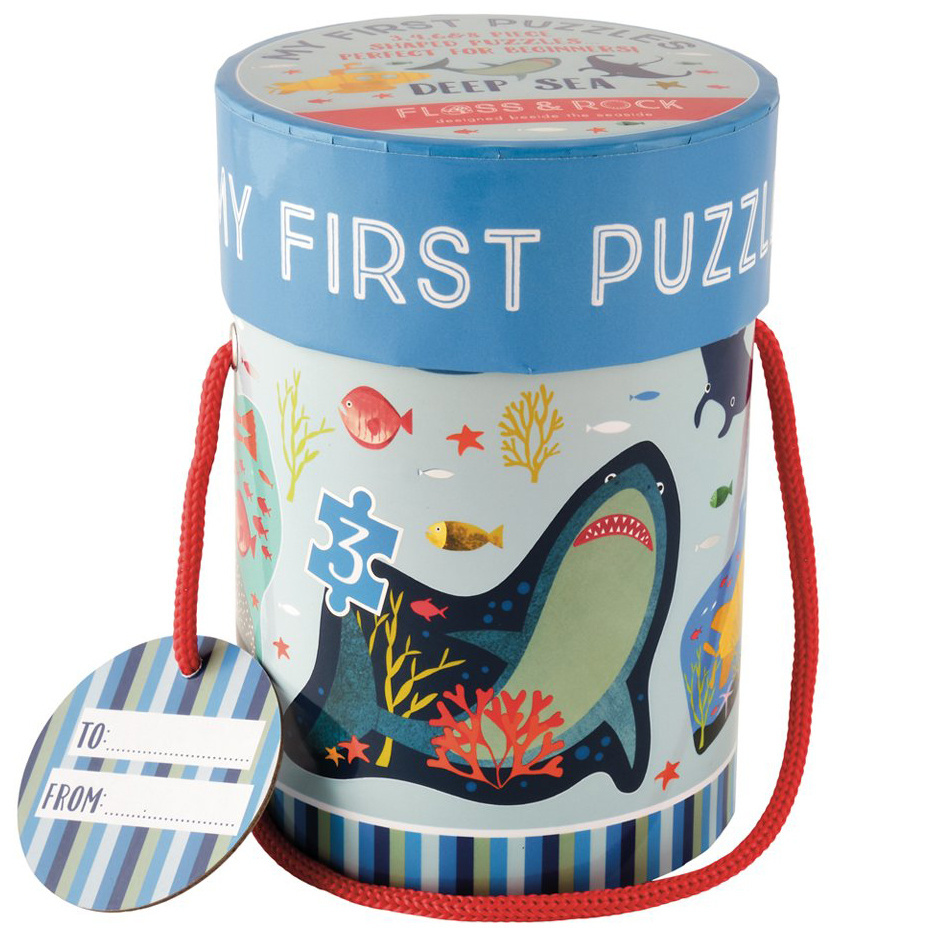 Floss & Rock Oceaan - puzzels - 11 x 15 cm - 4 stuks