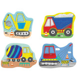 Floss & Rock Bouw - puzzels - 11 x 15 cm - 4 stuks