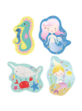 Floss & Rock Zeemeermin puzzels 4 stuks