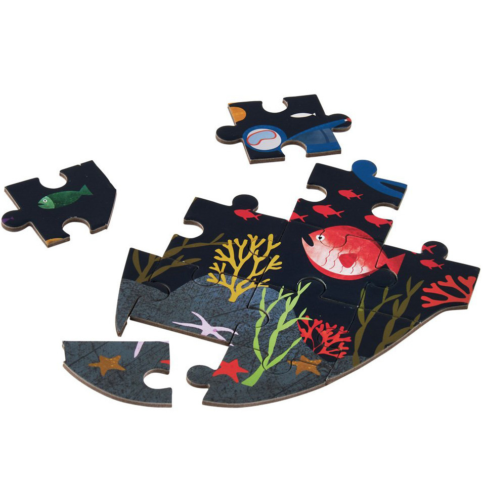 Floss & Rock Ocean - puzzle - 80 pieces - 60 x 40 cm - Multi