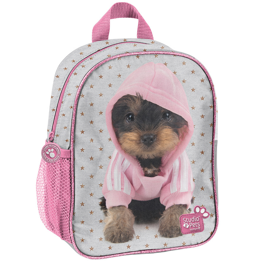 Studio Pets Hooded puppy - Peuter Rugzak - 28 cm - Multi