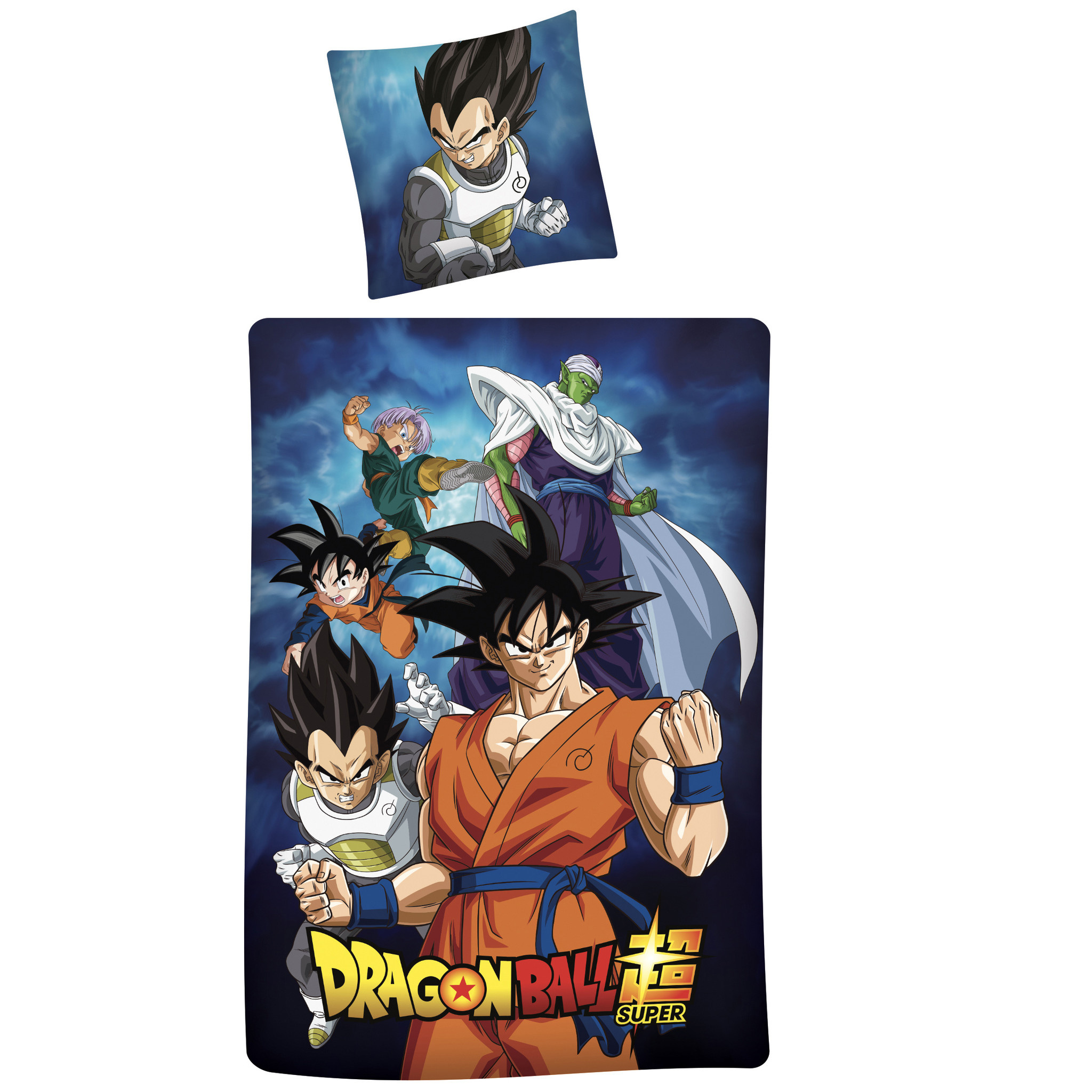 Dragon Ball Z Dekbedovertrek Vegeta - Eenpersoons - 140 x 200 cm - Blauw