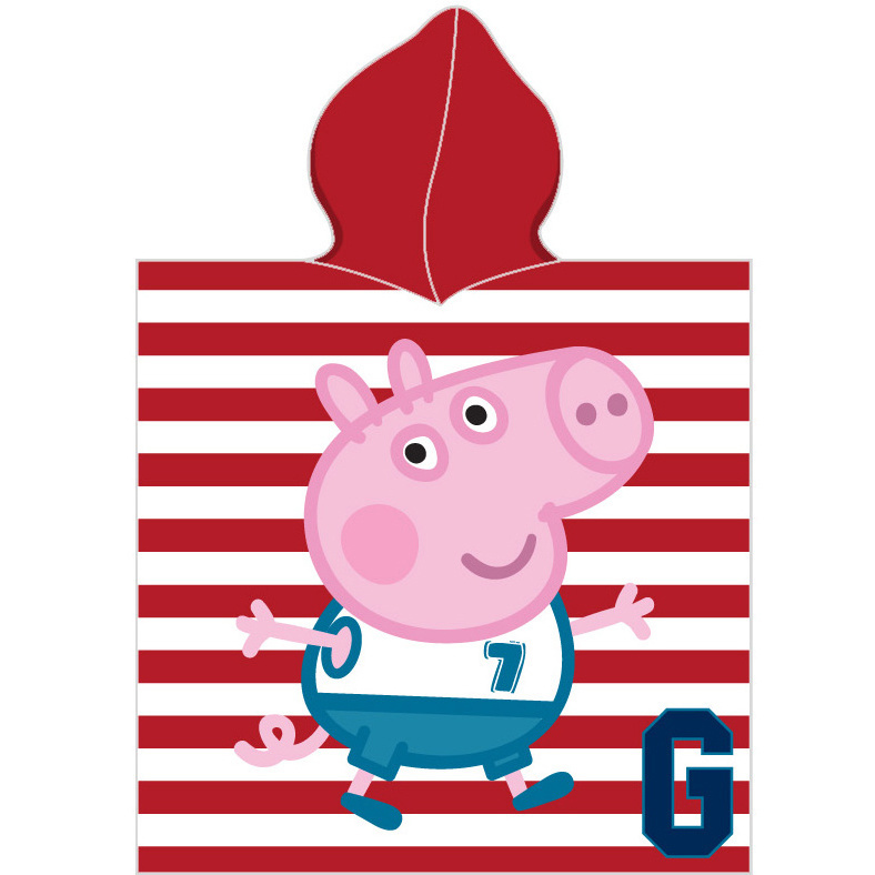 Peppa Pig Team George - poncho - 50 x 115 cm - Multi