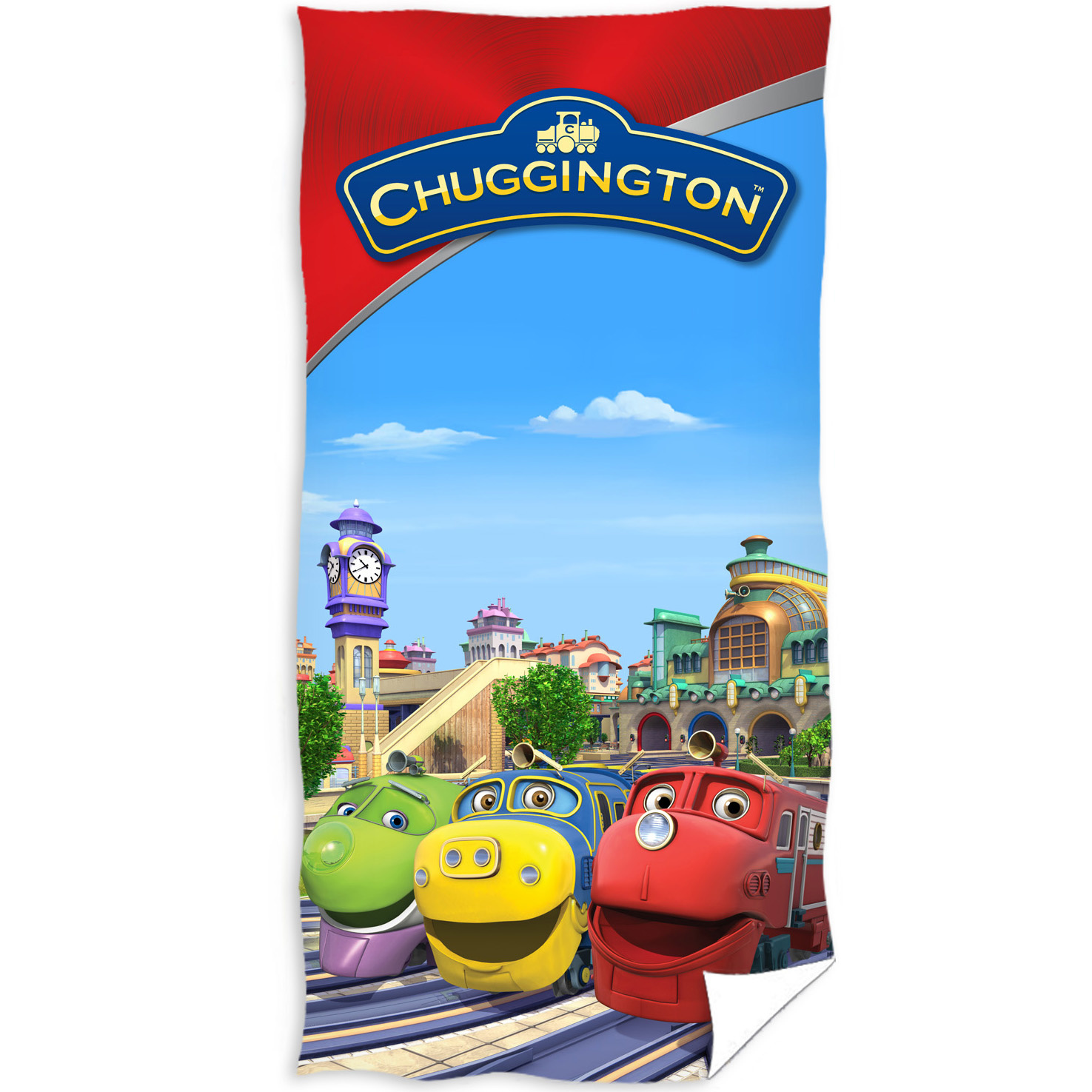 Chuggington Beach towel Station - 70 x 140 cm - Multi