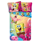 SpongeBob Dekbedovertrek Fun - Eenpersoons - 140  x 200 cm - Multi