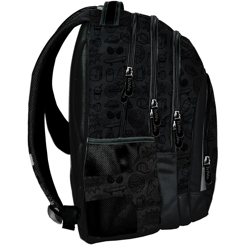 BeUniq Backpack Drawings - 49 x 33 x 20 cm - Black