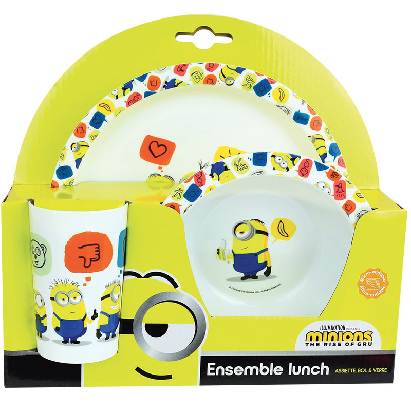 Minions Breakfast set Icons - 3 pieces - Multi