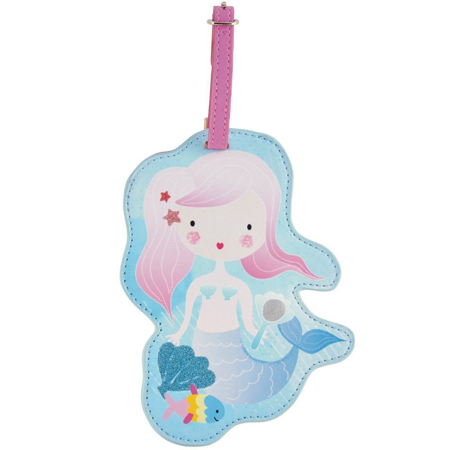 Floss & Rock Luggage Label Mermaid - 15 x 10 cm - With Name Tag