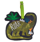 Floss & Rock Bagage Label Dinosaurus - 13.5 x 12 cm - Met Naamkaartje