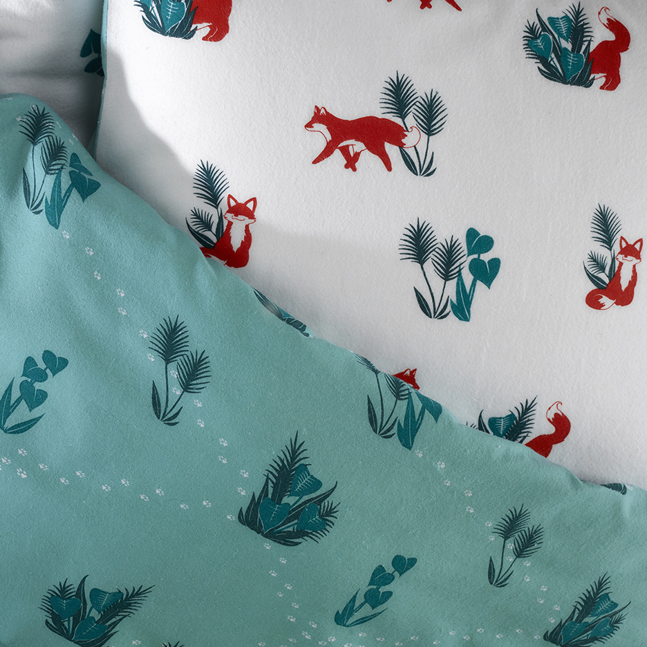 De Witte Lietaer Duvet cover Fox Cotton - Single - 140 x 220 cm - Multi