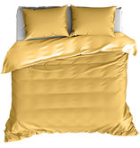 De Witte Lietaer Duvet cover Cotton Satin Olivia - Lits Jumeaux - 240 x 220 cm - Yellow