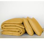 De Witte Lietaer Duvet cover Cotton Satin Olivia - Lits Jumeaux - 240 x 220 cm - Yellow