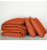 De Witte Lietaer Duvet cover Cotton Satin Olivia - Double - 200 x 200/220 cm - Orange