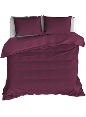 De Witte Lietaer Duvet cover Cotton Satin Olivia Beet Red 240 x 220 cm