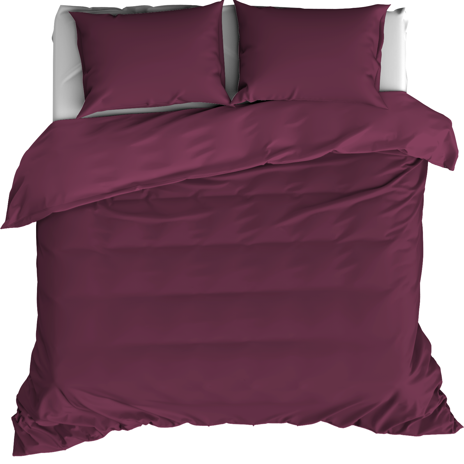 De Witte Lietaer Duvet cover Cotton Satin Olivia - Lits Jumeaux - 240 x 220 cm - Red