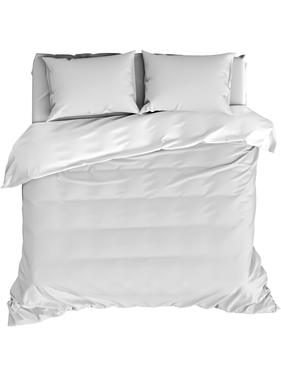 De Witte Lietaer Duvet cover Cotton Satin Olivia White 200 x 200/220 cm