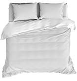 De Witte Lietaer Duvet cover Cotton Satin Olivia - Lits Jumeaux - 240 x 220 cm - White