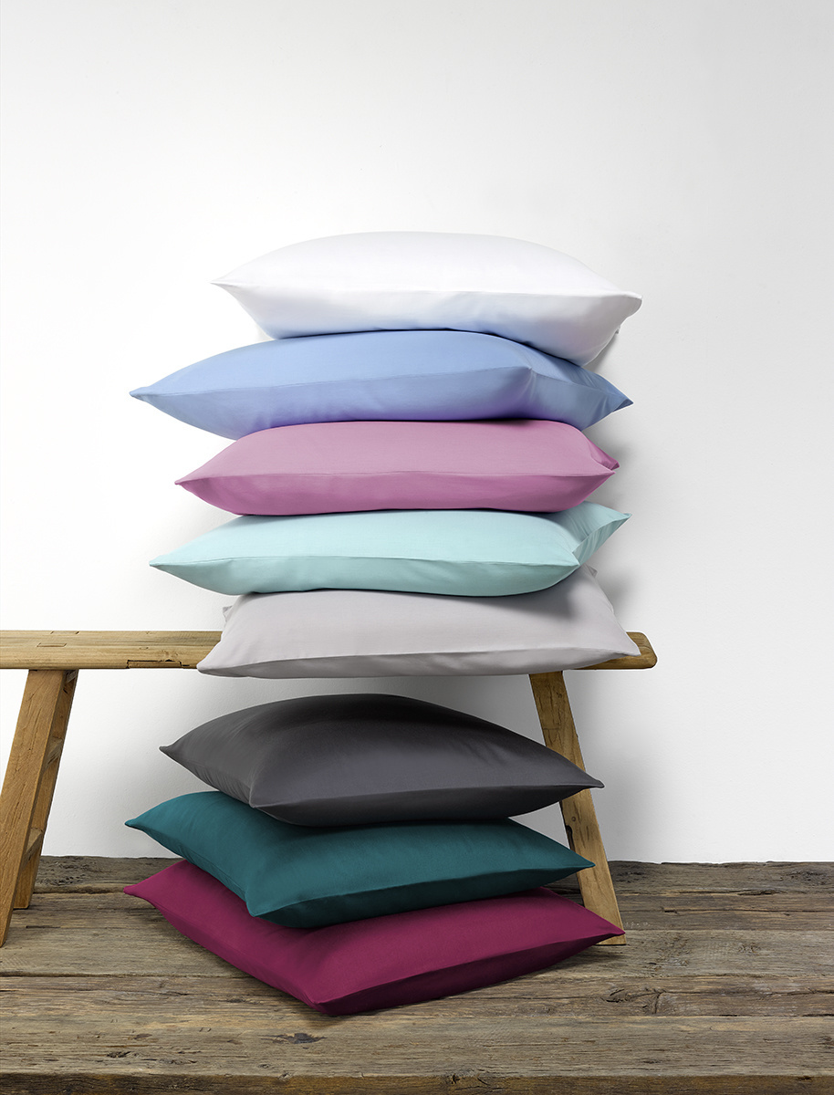 De Witte Lietaer Duvet cover Cotton Satin Olivia - Lits Jumeaux - 240 x 220 cm - White