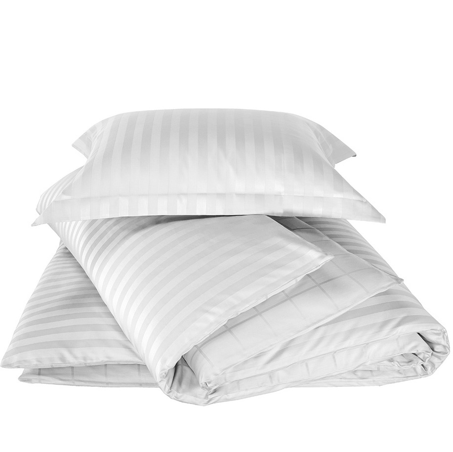 De Witte Lietaer Duvet cover Cotton Satin Zygo - Single - 140 x 220 cm - White