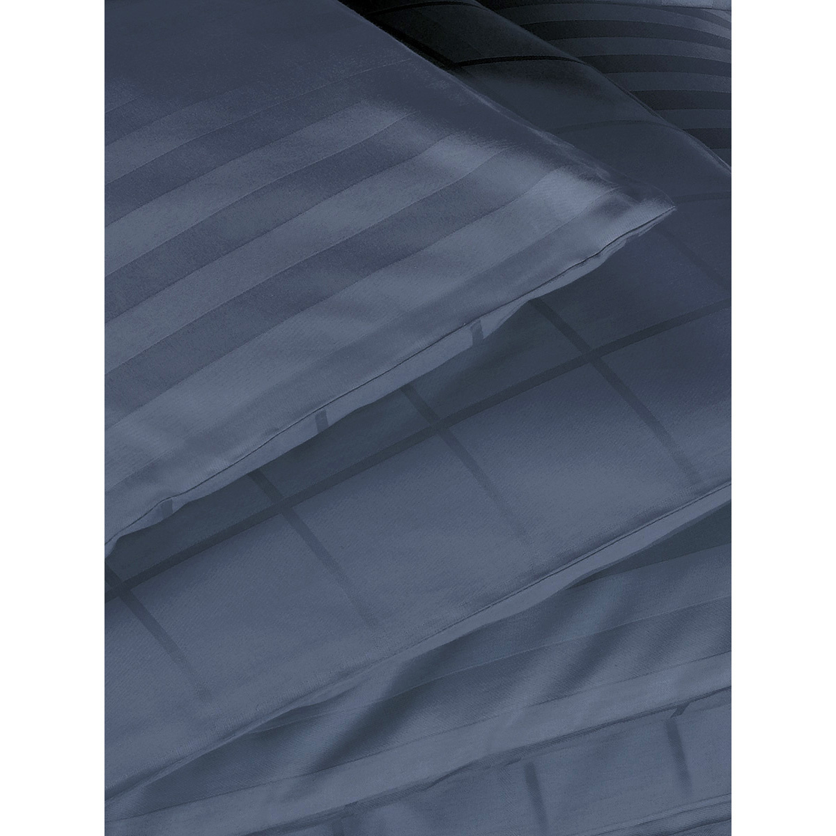 De Witte Lietaer Dekbedovertrek Katoen Satijn Zygo - Lits Jumeaux - 240 x 220 cm - Blauw