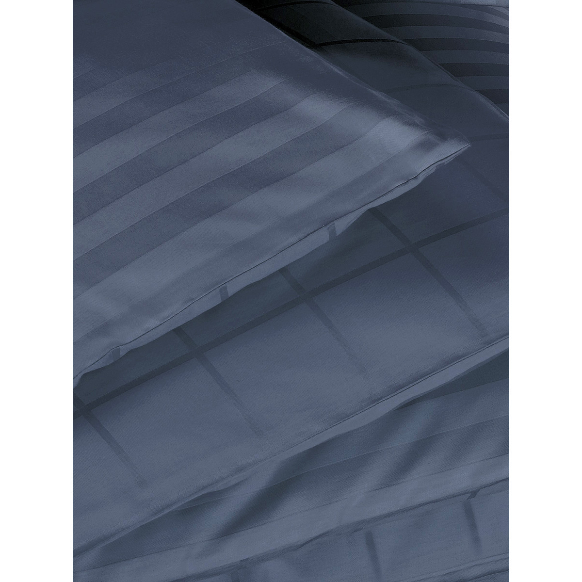 De Witte Lietaer Duvet cover Cotton Satin Zygo - Lits Jumeaux - 240 x 220 cm - Blue